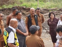 Bupati Karo Bersama DPRD Sumut Tinjau Pembangunan Jalan Tanduk Benua