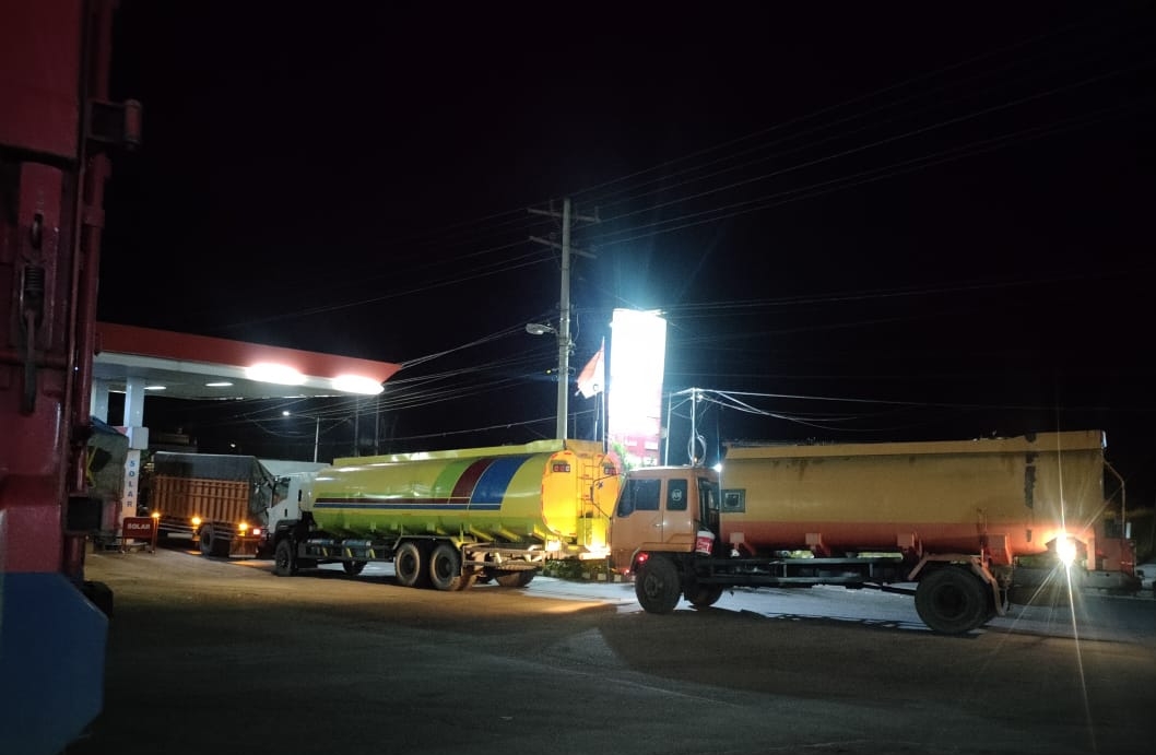 SPBU Pertamina 14-221.286 di Desa Raya Kecamatan Berastagi.(foto/istimewa)