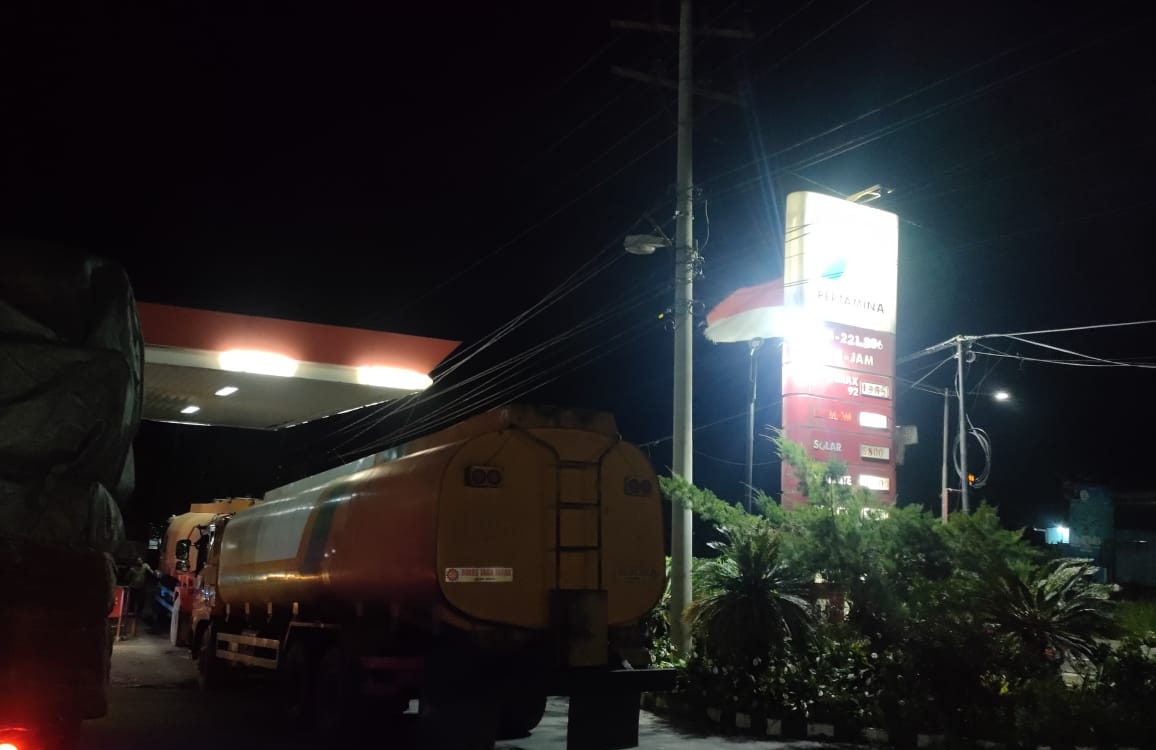 SPBU Pertamina 14-221.286 di Desa Raya Kecamatan Berastagi, Kabupaten Karo.(foto/istimewa)