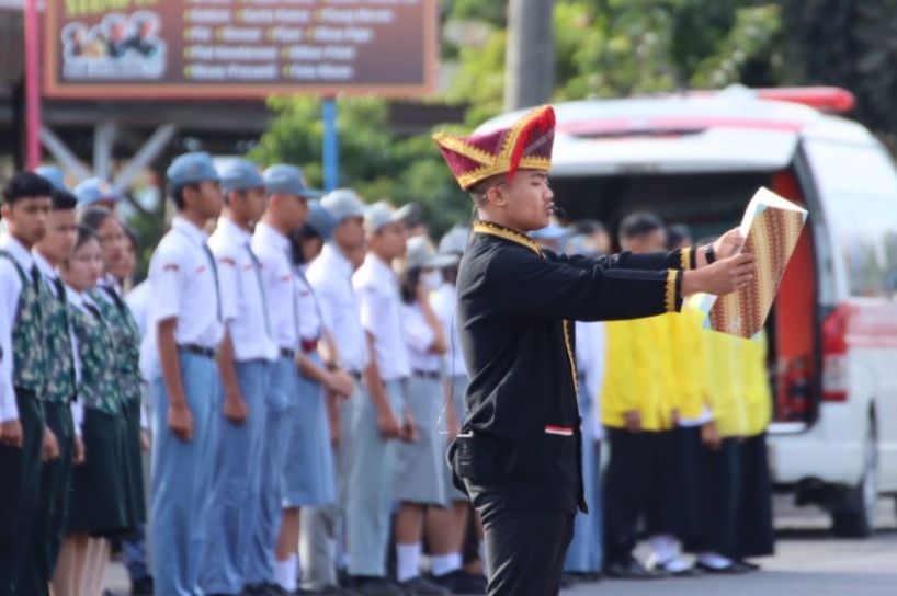 Upacara harilahir Pancasila Pemerintah Kabupaten Dairi.(foto/istimewa)