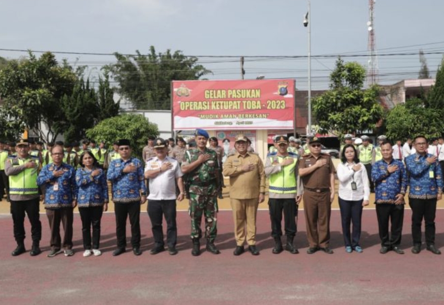 Apel gelar pasukan operasi patuh Toba.(foto/istimewa)