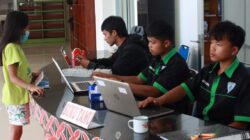 Aktifitas di Perpustakaan Raja Naga Jambe Kabupaten Dairi.(foto/istimewa)