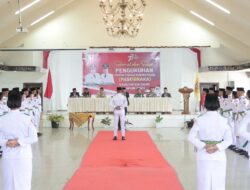 45 Anggota Paskibraka Kabupaten Dairi Dikukuhkan