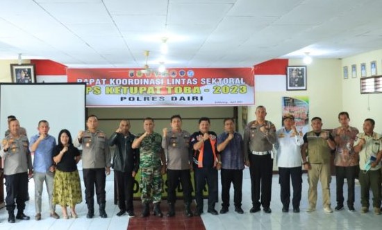 Rapat Koordinasi (Rakor) lintas sektoral OPS Ketupat Toba-2023, Jelang Idulfitri 1444 H.(foto/istimewa)