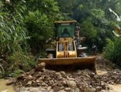 Longsor di Desa Lae Markelang dan Desa Lae Sering Sudah Bisa Dilalui