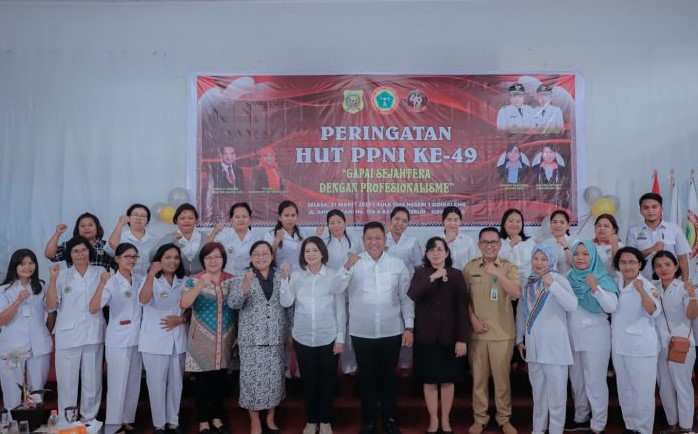 HUT ke 49 Persatuan Perawat Nasional Indonesia (PPNI) Kabupaten Dairi.(foto/istimewa)