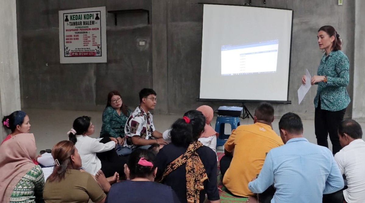 penggunaan Aplikasi Sidasa di Desa Tupak Raja, Kecamatan Gunung Sitember, Kabupaten Dairi SUmatera Utara.(foto/istimewa)