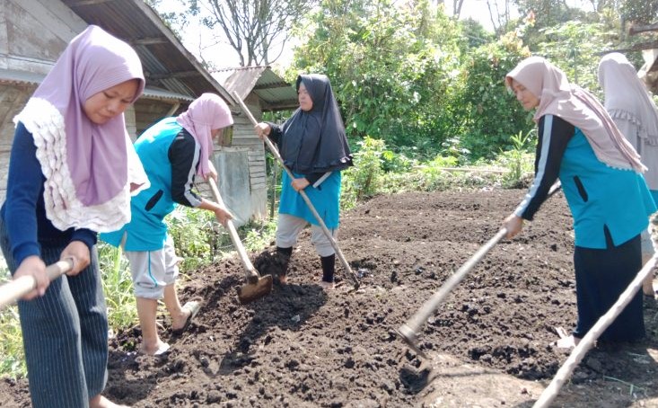 PPK Desa Pasi Gotong Royong Bersihkan Lingkungan Desa.(foto/istimewa)