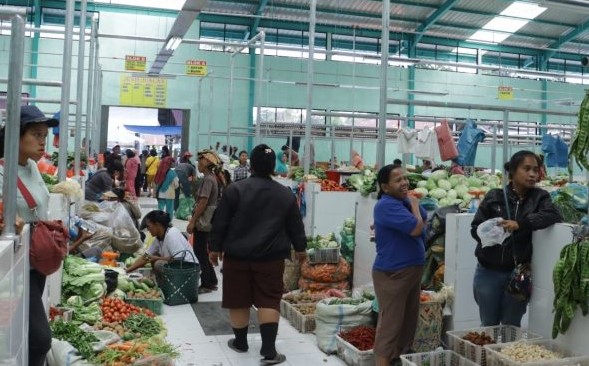 Suasana Pasar Sumbul.(foto/istimewa)