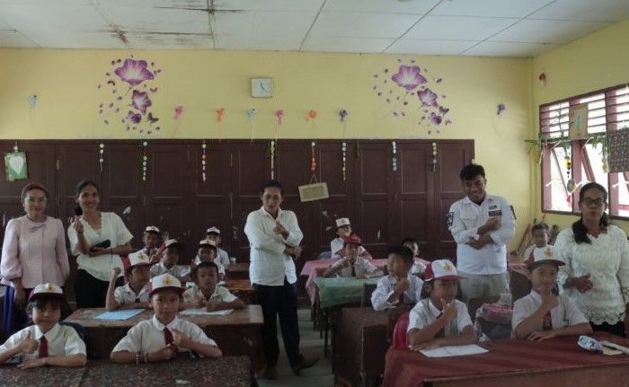 Ruangan kelas SD Negeri 030319 Sumbul Karo, Kecamatan Tigalingga.(foto/istimewa)