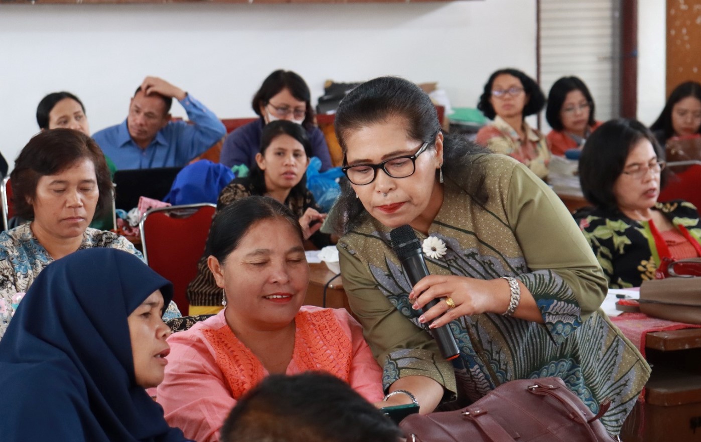 Sosialisasi Implementasi Kurikulum Merdeka di SMPN 3 Sidikalang.(foto/istimewa)
