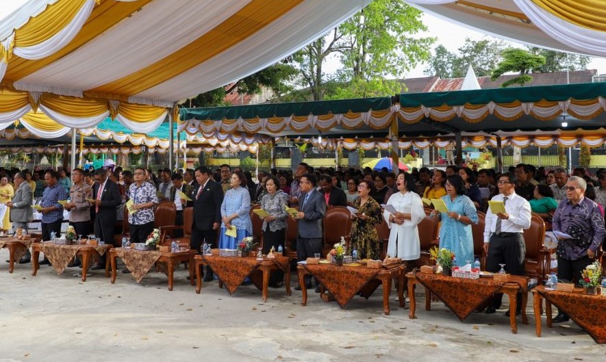 Perayaan Paskah Oikumene pemerintah Kabupaten dairi di gedung Djauli Manik Sidkalang.(foto/ist)