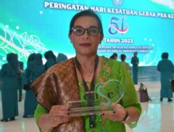 Kader Posyandu Dairi Ratna Kudadiri Terima Penghargaan dari Ibu Negara