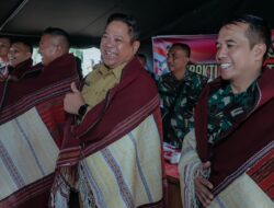 Bupati Dairi Bersama Danrem 023/KS Kunjungan Lapangan dan Bakti Sosial TMMD
