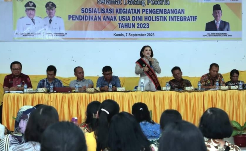 Sosialisasi Pengembangan Program PAUD Berkualitas dengan Layanan Holistik Integratif (HI).(foto/istimewa)