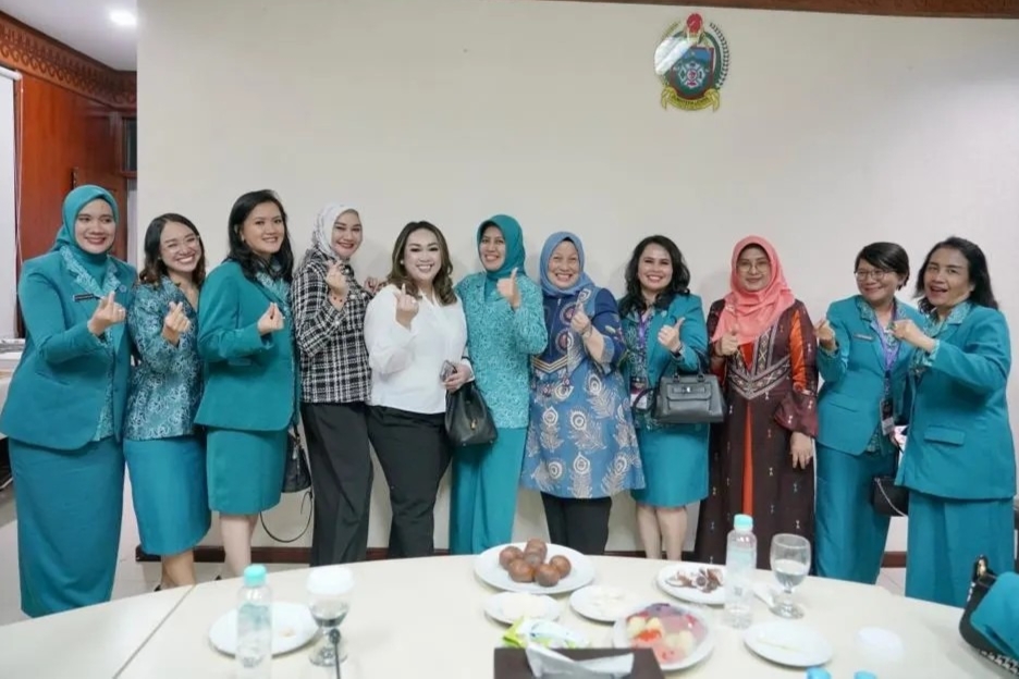 Ramah Tamah TP PKK Sumut di Mess Pemerintah Provinsi Sumater Utara.(foto/istimewa)