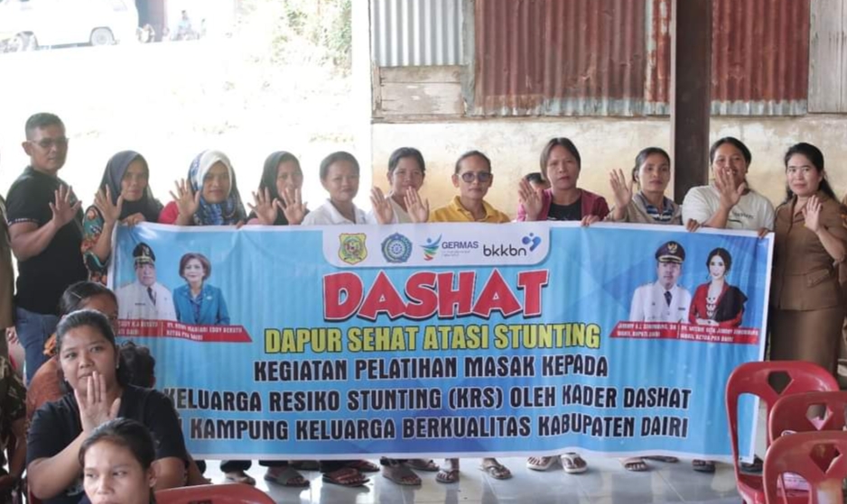 Dapur Sehat di Desa Bakal Julu, Kecamatan Siempat Nempu Hulu, Selasa (19/9/2023).(foto/ist)