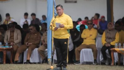 Pembukaan Pekan Olahraga Pelajar Kabupaten (Popkab) Kabupaten Dairi tahun 2023.(foto/ist)