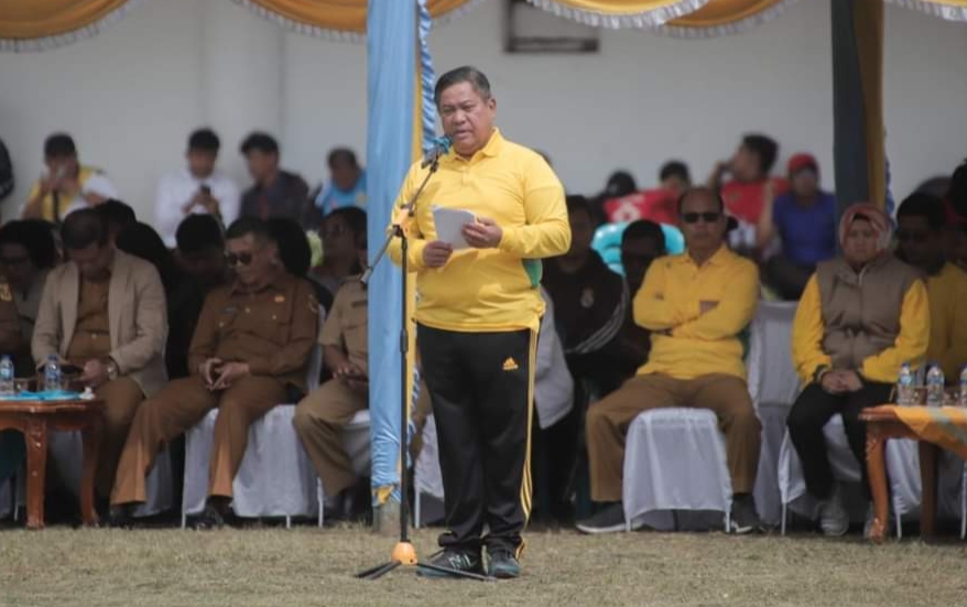 Pembukaan Pekan Olahraga Pelajar Kabupaten (Popkab) Kabupaten Dairi tahun 2023.(foto/ist)