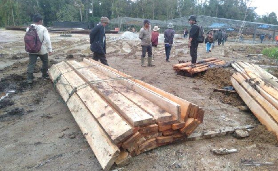 Lokasi PT. Grutu di Desa Parbuluan VI.(foto/ist)