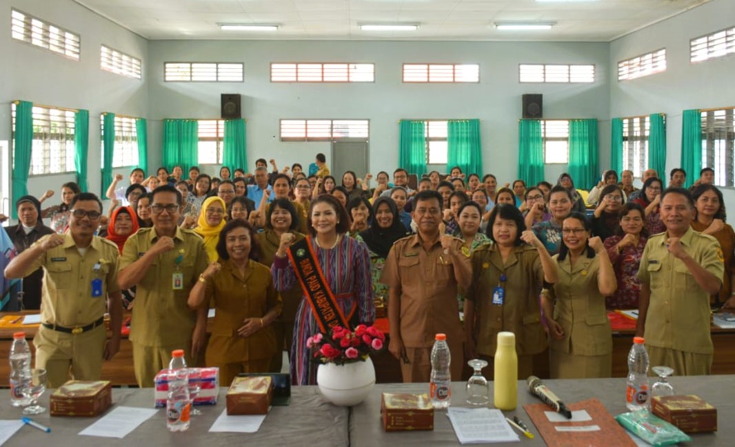 Bimbingan teknis stunting jenjang PAUD Kabupaten Dairi, Senin, 9 Oktober 2023, di Aula SMK Negeri 1 Sidikalang.(foto/ist)