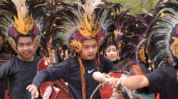 Kirab Budaya di Pesta Njuah-juah Kabupaten Dairi Tahun 2023.(foto/Ndoss)