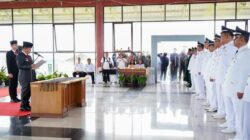 Bupati Simalungun Radiapoh Hasiholan Sinaga melantik 72 Pangulu (Kepala Desa) Periode 2023-2029,(foto/ist)