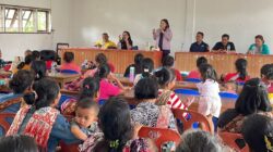 Romy Mariani Lakukan Kampanye Aksi Bergizi Di SMA Negeri 1 Siempat Nempu, Jumat (17/11/2023). (foto/ist)