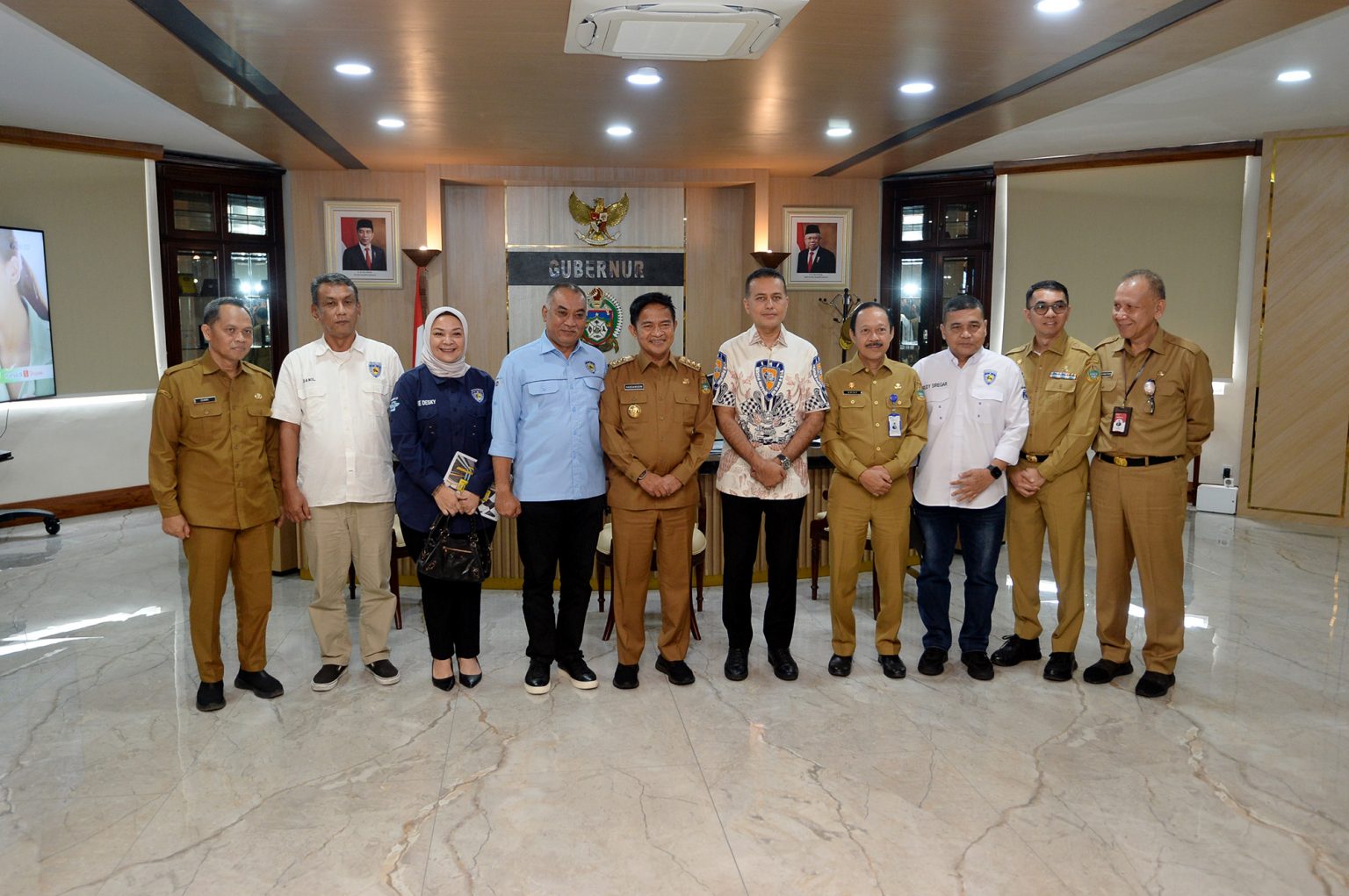 Pj.Gubsu Hasanudin saat Menerima audiensi pengurus IMI Sumut. (foto/ist)