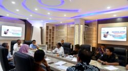Rakor persiapan Aquabike World Championship 2023 bersama dengan seluruh Dinas Kominfo kabupaten sekawasan Danau Toba yang menjadi tuan rumah di Aula Transparansi, Kantor Dinas Kominfo Sumut, Jalan HM Said Nomor 27, Medan, Kamis (9/11/2023).(foto/ist)