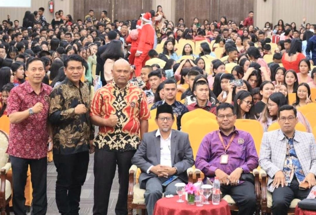 Perayaan Natal SMA Negeri 1 Kabanjahe.(foto/Rossi)