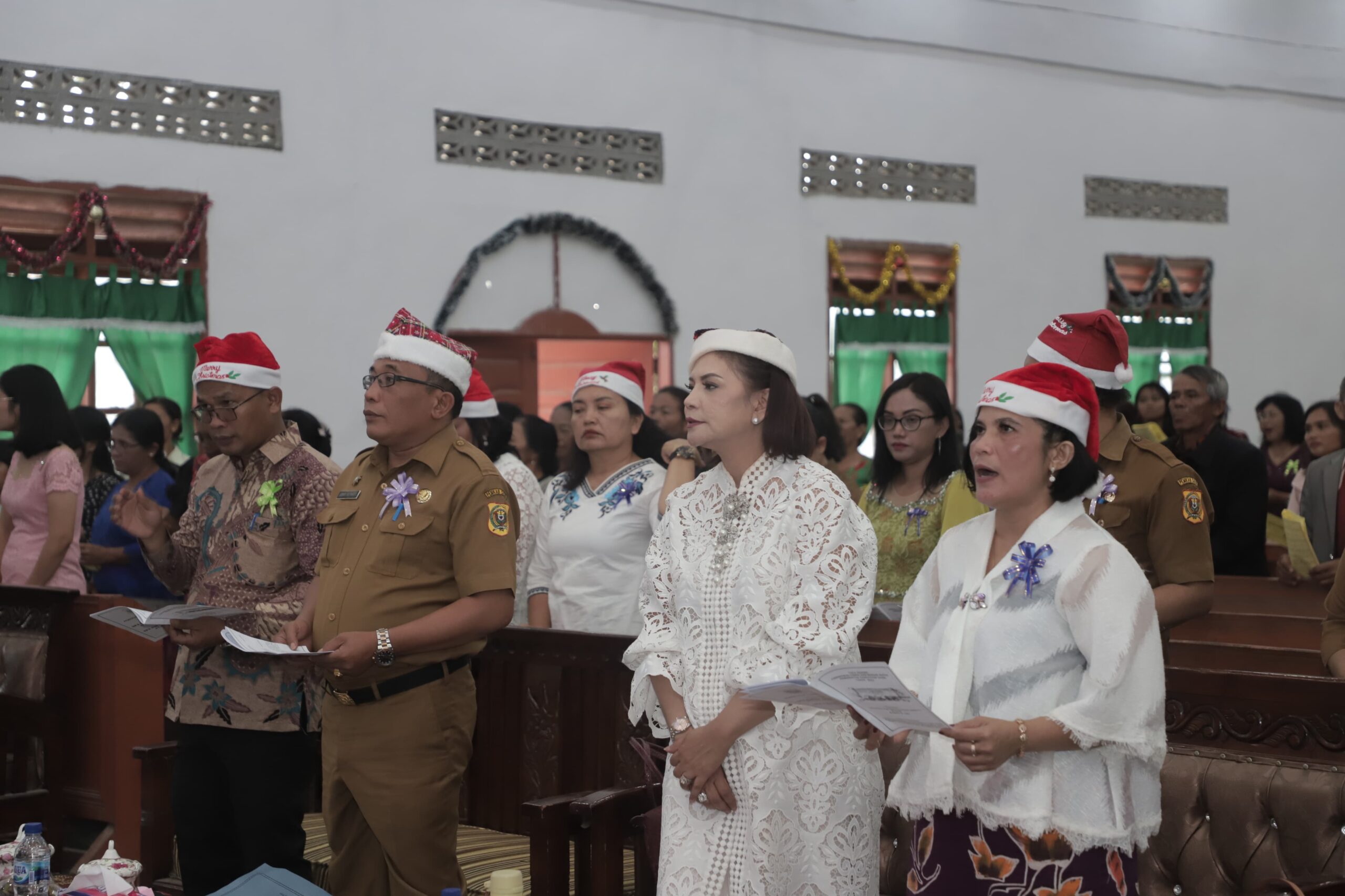 Perayaan Natal Pemkab Dairi di HKBP Eben Ezer , Sitinjo, Selasa (5/12/2023). (Foto/ist)