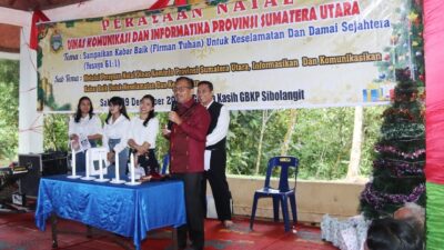 Keluarga Besar Dinas Kominfo Sumut Gelar Perayaan Natal Bersama