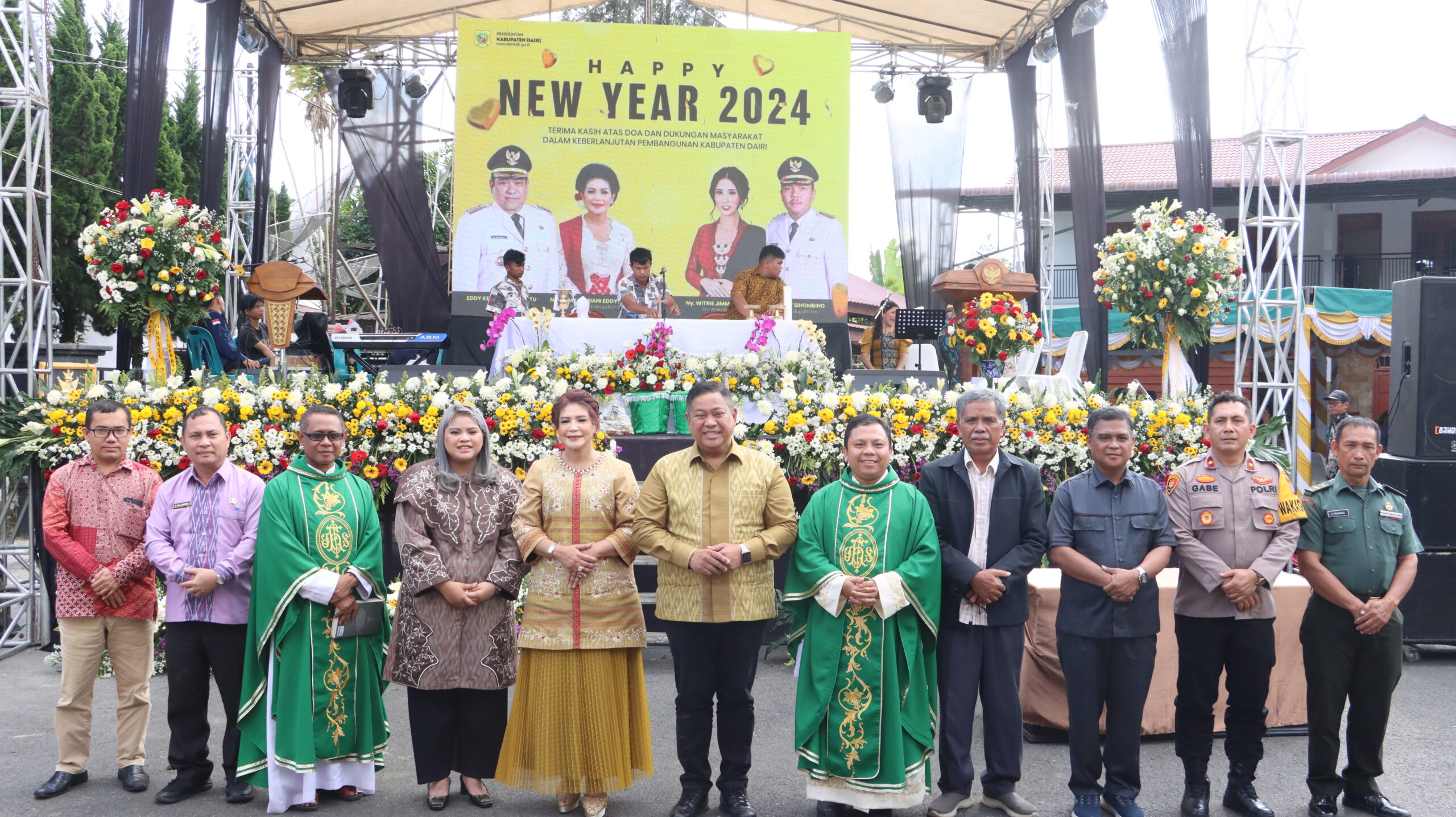 Perayaan Tahun Baru Pemkab Dairi. (foto/ist)