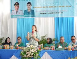 Kahiyang Kunjungi Kantor Kecamatan Medan Maimun Dalam Rangka Penilaian Lomba Iva Test