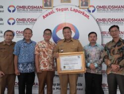 Pemkab Dairi Raih Penghargaan Zona Hijau Kualitas Tertinggi Dari Ombudsman RI