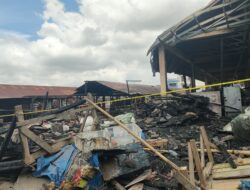 Kebakaran Pasar Sidikalang, PD Pasar Segera Dirikan Tempat Berjualan Sementara