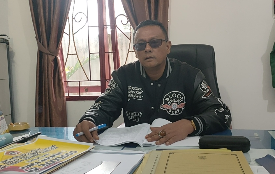 Kasatpol PP Kabupaten Dairi, Horas Pardede.(foto/Iwan)