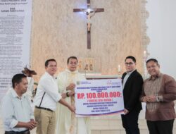 Pembangunan Gedung Karya Pastoral MPOK Sidikalang Dapat Bantuan CSR dari Bank Sumut