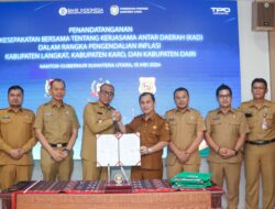 Pemkab Dairi Tandatangani KAD Dengan Pemkab Karo Dan Pemkab Langkat
