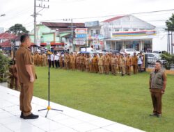 Bangun Kekompakan ASN, Pj. Bupati Dairi Pimpin Apel Gabungan Jajaran Pemkab