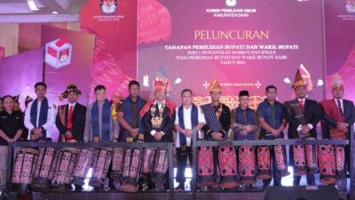 Peluncuran Tahapan Pilkada Dairi Tahun 2024. (foto/ist)