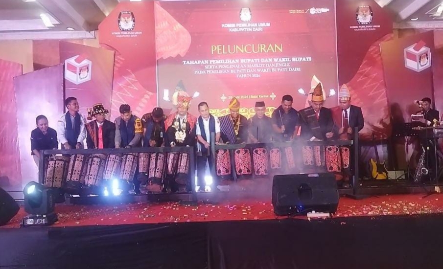 KPU Luncurkan Maskot dan Jingle Pilkada Dairi.(ist)