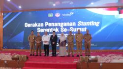 Foto Bersama saat Launching Gerakan Serentak Penanganan Stunting Serentak se-Sumatera Utara. (foto/ist)