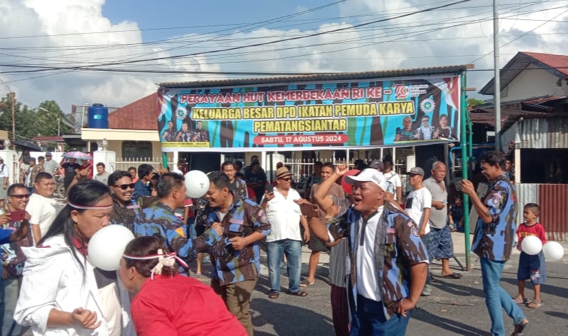 IPK Siantar rayakan HUT kemerdekaan RI ke-79 dengan berbagai Perlombaan.(foto/Hendra)