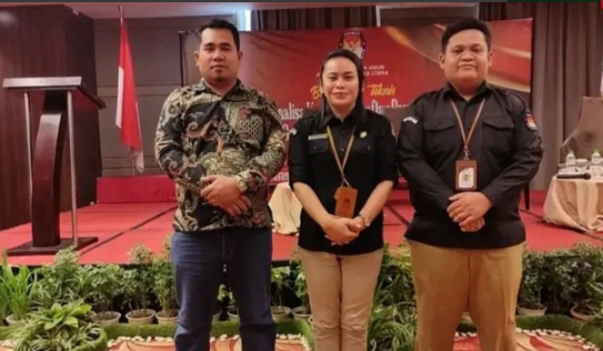 Komisioner KPU Dairi ikuti bimtek.(ist)