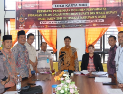 Jelang Pendaftaran Cabub dan Cawabub, KPU Dairi Minta Masukan Stakeholder