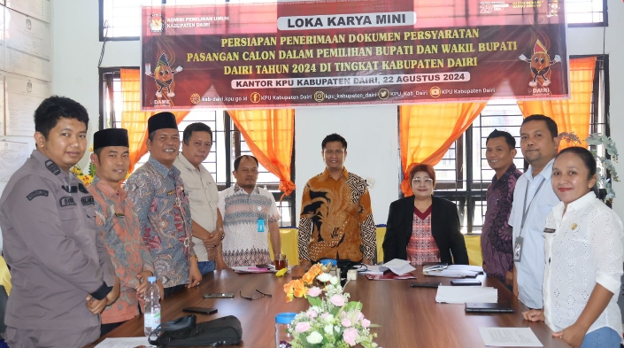 KPU Dairi rapat Koordinasi bersama Stakeholder.(ist)