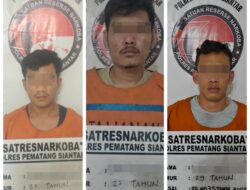 Tiga Residivis Narkoba Diciduk Polres Siantar Miliki Sabu