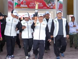 Kirab Api PON XXI Tiba di Dairi, Surung Charles Mengaku Bangga